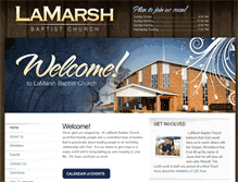 Tablet Screenshot of lamarshbaptist.com